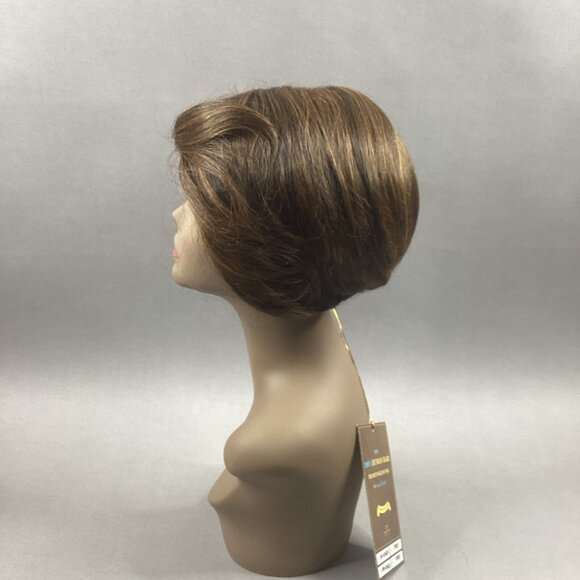 H/H Avanza Short Straight #S1B/27 Black Blonde 100% Human Hair Blend Full Wig - Picture 5 of 9